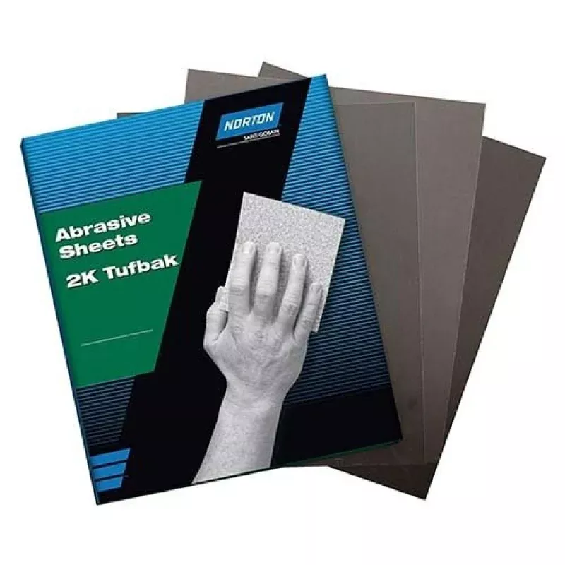 Norton Sanding Paper Sheet Al Oxide 230 x 280 mm 120 Grit - Pack of 50
